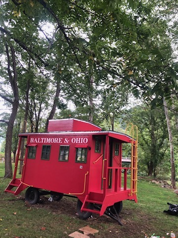 A closer view of one of the campsites